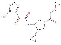 N-[(3R*,4S*)-4-cyclopropyl-1-(methoxyacetyl)pyrrolidin-3-yl]-2-(1-methyl-1H-pyrrol-2-yl)-2-oxoacetamide