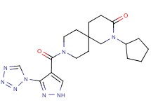 2-cyclopentyl-9-{[3-(1H-tetrazol-1-yl)-1H-pyrazol-4-yl]carbonyl}-2,9-diazaspiro[5.5]undecan-3-one