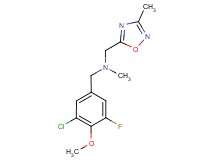 (3-chloro-5-fluoro-4-methoxybenzyl)methyl[(3-methyl-1,2,4-oxadiazol-5-yl)methyl]amine