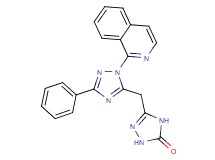 5-[(1-isoquinolin-1-yl-3-phenyl-1H-1,2,4-triazol-5-yl)methyl]-2,4-dihydro-3H-1,2,4-triazol-3-one