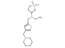 (1,1-dioxidotetrahydro-3-thienyl)ethyl{[4-(piperidin-1-ylmethyl)-2-thienyl]methyl}amine