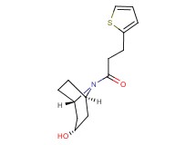 (1R*,5S*)-8-[3-(2-thienyl)propanoyl]-8-azabicyclo[3.2.1]octan-3-ol