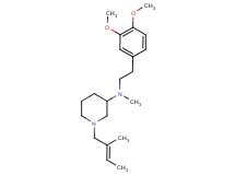 N-[2-(3,4-dimethoxyphenyl)ethyl]-N-methyl-1-[(2E)-2-methyl-2-buten-1-yl]-3-piperidinamine