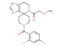 1'-(2,4-difluorobenzoyl)-5-(methoxyacetyl)-1,5,6,7-tetrahydrospiro[imidazo[4,5-c]pyridine-4,4'-piperidine]