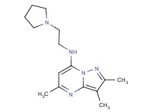 2,3,5-trimethyl-N-[2-(1-pyrrolidinyl)ethyl]pyrazolo[1,5-a]pyrimidin-7-amine