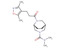 (1R*,5R*)-6-[3-(3,5-dimethyl-4-isoxazolyl)propanoyl]-N,N-dimethyl-3,6-diazabicyclo[3.2.2]nonane-3-carboxamide