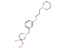 3-(hydroxymethyl)-1-[3-(3-piperidin-1-ylpropoxy)benzyl]pyrrolidin-3-ol