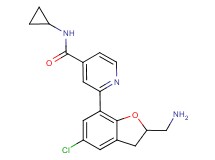 2-[2-(aminomethyl)-5-chloro-2,3-dihydro-1-benzofuran-7-yl]-N-cyclopropylisonicotinamide