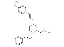 2-[4-[(2E)-3-(4-methoxyphenyl)-2-propen-1-yl]-1-(3-phenylpropyl)-2-piperazinyl]ethanol