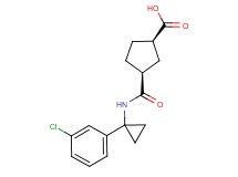(1R*,3S*)-3-({[1-(3-chlorophenyl)cyclopropyl]amino}carbonyl)cyclopentanecarboxylic acid