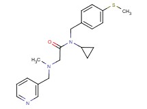 N-cyclopropyl-2-[methyl(pyridin-3-ylmethyl)amino]-N-[4-(methylthio)benzyl]acetamide