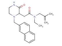 N-ethyl-N-(2-methyl-2-propen-1-yl)-2-[1-(2-naphthylmethyl)-3-oxo-2-piperazinyl]acetamide