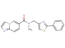 N-methyl-N-[(2-phenyl-1,3-thiazol-4-yl)methyl]imidazo[1,2-a]pyridine-6-carboxamide