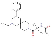N-[2-(2-ethyl-4-phenyl-2,9-diazaspiro[5.5]undec-9-yl)-1,1-dimethyl-2-oxoethyl]acetamide