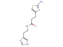 3-(2-amino-1,3-thiazol-4-yl)-N-[2-(1H-imidazol-4-yl)ethyl]propanamide