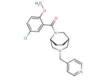 (1S*,5R*)-6-(5-chloro-2-methoxybenzoyl)-3-(4-pyridinylmethyl)-3,6-diazabicyclo[3.2.2]nonane