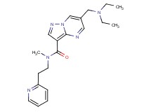 6-[(diethylamino)methyl]-N-methyl-N-(2-pyridin-2-ylethyl)pyrazolo[1,5-a]pyrimidine-3-carboxamide