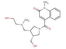 4-{[(3R*,4R*)-3-{[(2-hydroxyethyl)(methyl)amino]methyl}-4-(hydroxymethyl)pyrrolidin-1-yl]carbonyl}-1-methylquinolin-2(1H)-one