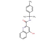 4-hydroxy-N-[1-methyl-1-(4-methylphenyl)ethyl]-2-quinolinecarboxamide