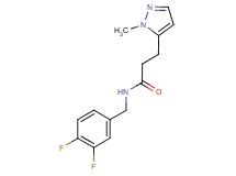 N-(3,4-difluorobenzyl)-3-(1-methyl-1H-pyrazol-5-yl)propanamide
