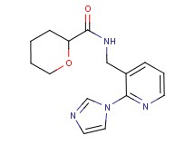 N-{[2-(1H-imidazol-1-yl)-3-pyridinyl]methyl}tetrahydro-2H-pyran-2-carboxamide