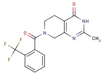 2-methyl-7-[2-(trifluoromethyl)benzoyl]-5,6,7,8-tetrahydropyrido[3,4-d]pyrimidin-4(3H)-one