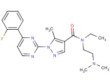 N-[2-(dimethylamino)ethyl]-N-ethyl-1-[4-(2-fluorophenyl)-2-pyrimidinyl]-5-methyl-1H-pyrazole-4-carboxamide