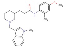 N-(4-methoxy-2-methylphenyl)-3-{1-[(1-methyl-1H-indol-3-yl)methyl]-3-piperidinyl}propanamide