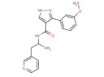 3-(3-methoxyphenyl)-N-[1-methyl-2-(3-pyridinyl)ethyl]-1H-pyrazole-4-carboxamide