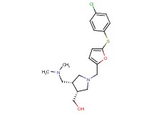 {(3R*,4R*)-1-({5-[(4-chlorophenyl)thio]-2-furyl}methyl)-4-[(dimethylamino)methyl]pyrrolidin-3-yl}methanol