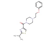 1-[(2-isopropyl-1,3-thiazol-4-yl)carbonyl]-4-(2-phenoxyethyl)piperazine
