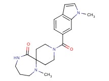 7-methyl-3-[(1-methyl-1H-indol-6-yl)carbonyl]-3,7,11-triazaspiro[5.6]dodecan-12-one