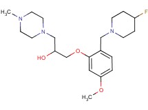 1-{2-[(4-fluoropiperidin-1-yl)methyl]-5-methoxyphenoxy}-3-(4-methylpiperazin-1-yl)propan-2-ol