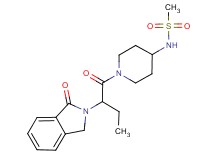N-{1-[2-(1-oxo-1,3-dihydro-2H-isoindol-2-yl)butanoyl]-4-piperidinyl}methanesulfonamide