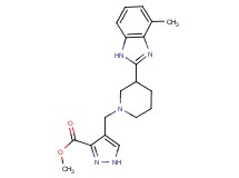 methyl 4-{[3-(4-methyl-1H-benzimidazol-2-yl)-1-piperidinyl]methyl}-1H-pyrazole-3-carboxylate