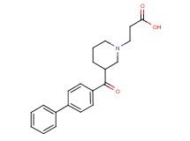 3-[3-(biphenyl-4-ylcarbonyl)piperidin-1-yl]propanoic acid