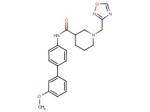 N-(3'-methoxybiphenyl-4-yl)-1-(1,2,4-oxadiazol-3-ylmethyl)piperidine-3-carboxamide