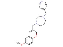 1-[(6-methoxy-2H-chromen-3-yl)methyl]-4-(4-pyridinylmethyl)-1,4-diazepane
