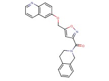 6-{[3-(3,4-dihydro-2(1H)-isoquinolinylcarbonyl)-5-isoxazolyl]methoxy}quinoline