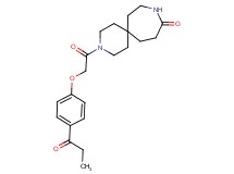 3-[(4-propionylphenoxy)acetyl]-3,9-diazaspiro[5.6]dodecan-10-one