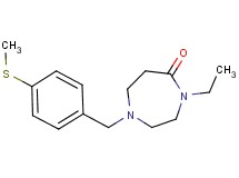 4-ethyl-1-[4-(methylthio)benzyl]-1,4-diazepan-5-one