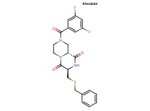 (3R,9aR)-3-[(benzylthio)methyl]-8-(3,5-difluorobenzoyl)tetrahydro-2H-pyrazino[1,2-a]pyrazine-1,4(3H,6H)-dione
