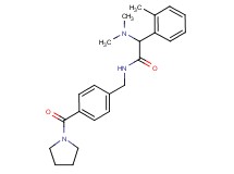 2-(dimethylamino)-2-(2-methylphenyl)-N-[4-(1-pyrrolidinylcarbonyl)benzyl]acetamide