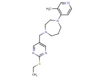 1-{[2-(ethylthio)pyrimidin-5-yl]methyl}-4-(3-methylpyridin-4-yl)-1,4-diazepane