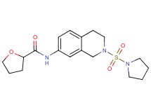N-[2-(1-pyrrolidinylsulfonyl)-1,2,3,4-tetrahydro-7-isoquinolinyl]tetrahydro-2-furancarboxamide