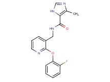 N-{[2-(2-fluorophenoxy)pyridin-3-yl]methyl}-4-methyl-1H-imidazole-5-carboxamide