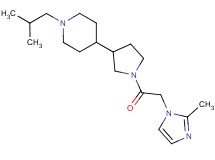 1-isobutyl-4-{1-[(2-methyl-1H-imidazol-1-yl)acetyl]-3-pyrrolidinyl}piperidine