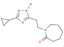 1-[2-(3-cyclopropyl-1H-1,2,4-triazol-5-yl)ethyl]azepan-2-one