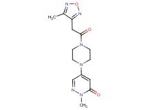 2-methyl-5-{4-[(4-methyl-1,2,5-oxadiazol-3-yl)acetyl]-1-piperazinyl}-3(2H)-pyridazinone