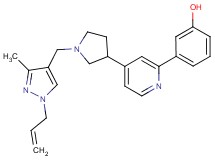 3-(4-{1-[(1-allyl-3-methyl-1H-pyrazol-4-yl)methyl]pyrrolidin-3-yl}pyridin-2-yl)phenol